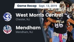 Recap: West Morris Central  vs. Mendham  2019