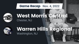 Recap: West Morris Central  vs. Warren Hills Regional  2022