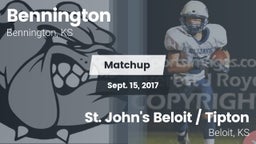 Matchup: Bennington High vs. St. John's Beloit / Tipton 2017