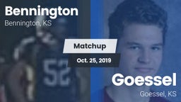 Matchup: Bennington High vs. Goessel  2019