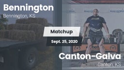 Matchup: Bennington High vs. Canton-Galva  2020