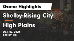 Shelby-Rising City  vs High Plains  Game Highlights - Dec. 22, 2020
