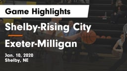 Shelby-Rising City  vs Exeter-Milligan  Game Highlights - Jan. 10, 2020