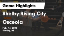 Shelby-Rising City  vs Osceola  Game Highlights - Feb. 14, 2020