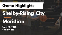 Shelby-Rising City  vs Meridian  Game Highlights - Jan. 23, 2021