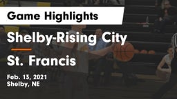 Shelby-Rising City  vs St. Francis  Game Highlights - Feb. 13, 2021