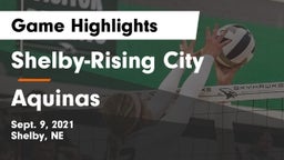 Shelby-Rising City  vs Aquinas Game Highlights - Sept. 9, 2021