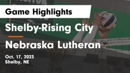 Shelby-Rising City  vs Nebraska Lutheran  Game Highlights - Oct. 17, 2023