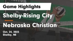 Shelby-Rising City  vs Nebraska Christian  Game Highlights - Oct. 24, 2023