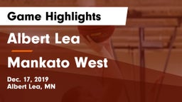 Albert Lea  vs Mankato West  Game Highlights - Dec. 17, 2019