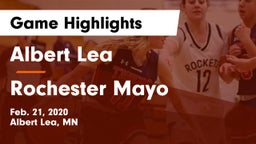 Albert Lea  vs Rochester Mayo  Game Highlights - Feb. 21, 2020