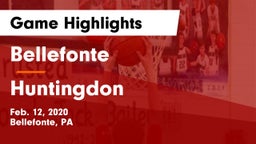Bellefonte  vs Huntingdon  Game Highlights - Feb. 12, 2020