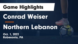 Conrad Weiser  vs Northern Lebanon  Game Highlights - Oct. 1, 2022