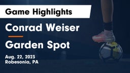 Conrad Weiser  vs Garden Spot  Game Highlights - Aug. 22, 2023