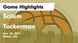 Salem  vs Tuckerman  Game Highlights - Jan. 26, 2021