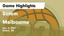 Salem  vs Melbourne  Game Highlights - Jan. 4, 2022