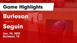 Burleson  vs Seguin  Game Highlights - Jan. 24, 2023