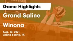 Grand Saline  vs Winona  Game Highlights - Aug. 19, 2021