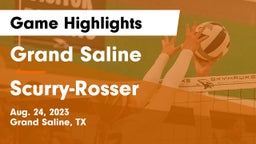 Grand Saline  vs Scurry-Rosser  Game Highlights - Aug. 24, 2023