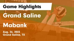 Grand Saline  vs Mabank Game Highlights - Aug. 26, 2023