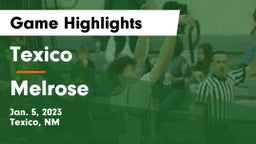 Texico  vs Melrose  Game Highlights - Jan. 5, 2023