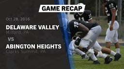 Recap: Delaware Valley  vs. Abington Heights  2016
