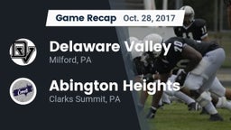 Recap: Delaware Valley  vs. Abington Heights  2017