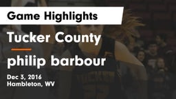 Tucker County  vs philip barbour Game Highlights - Dec 3, 2016