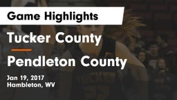 Tucker County  vs Pendleton County Game Highlights - Jan 19, 2017