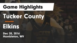 Tucker County  vs Elkins Game Highlights - Dec 20, 2016