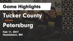 Tucker County  vs Petersburg Game Highlights - Feb 11, 2017