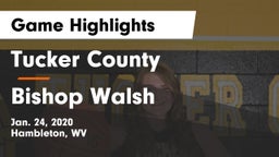Tucker County  vs Bishop Walsh  Game Highlights - Jan. 24, 2020
