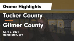 Tucker County  vs Gilmer County  Game Highlights - April 7, 2021