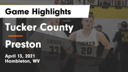 Tucker County  vs Preston  Game Highlights - April 13, 2021