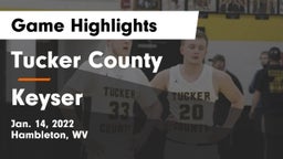 Tucker County  vs Keyser  Game Highlights - Jan. 14, 2022