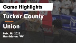 Tucker County  vs Union Game Highlights - Feb. 28, 2023