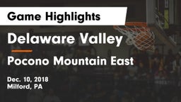 Delaware Valley  vs Pocono Mountain East  Game Highlights - Dec. 10, 2018