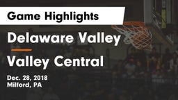 Delaware Valley  vs Valley Central  Game Highlights - Dec. 28, 2018