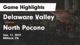 Delaware Valley  vs North Pocono  Game Highlights - Jan. 11, 2019