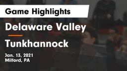 Delaware Valley  vs Tunkhannock  Game Highlights - Jan. 13, 2021