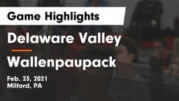 Delaware Valley  vs Wallenpaupack Game Highlights - Feb. 23, 2021