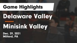 Delaware Valley  vs Minisink Valley  Game Highlights - Dec. 29, 2021
