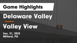Delaware Valley  vs Valley View  Game Highlights - Jan. 31, 2023