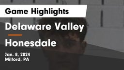 Delaware Valley  vs Honesdale  Game Highlights - Jan. 8, 2024