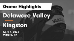 Delaware Valley  vs Kingston  Game Highlights - April 1, 2024