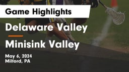 Delaware Valley  vs Minisink Valley  Game Highlights - May 6, 2024