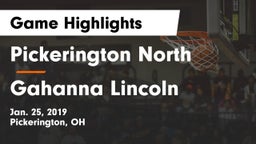 Pickerington North  vs Gahanna Lincoln  Game Highlights - Jan. 25, 2019