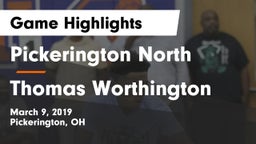 Pickerington North  vs Thomas Worthington  Game Highlights - March 9, 2019