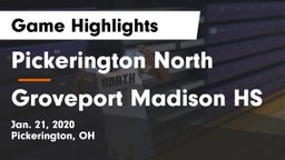 Pickerington North  vs Groveport Madison HS Game Highlights - Jan. 21, 2020
