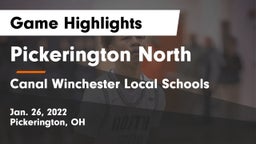 Pickerington North  vs Canal Winchester Local Schools Game Highlights - Jan. 26, 2022